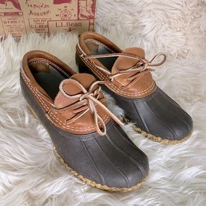 LL Bean Duck Ankle Boots / Rubber Moc